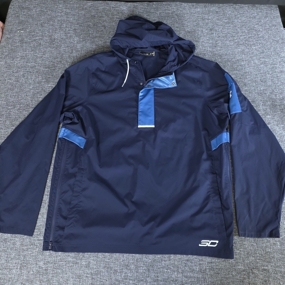 Under Armour ColdGear Stephen Curry SC30 Blue Hoodie Jacket XXL NM5GNPJK00102